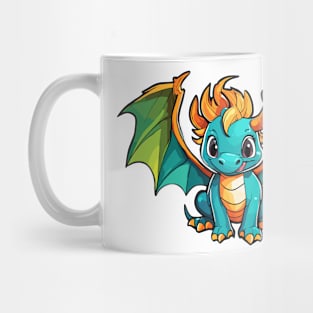 Dragon - Cute colorful dragon Mug